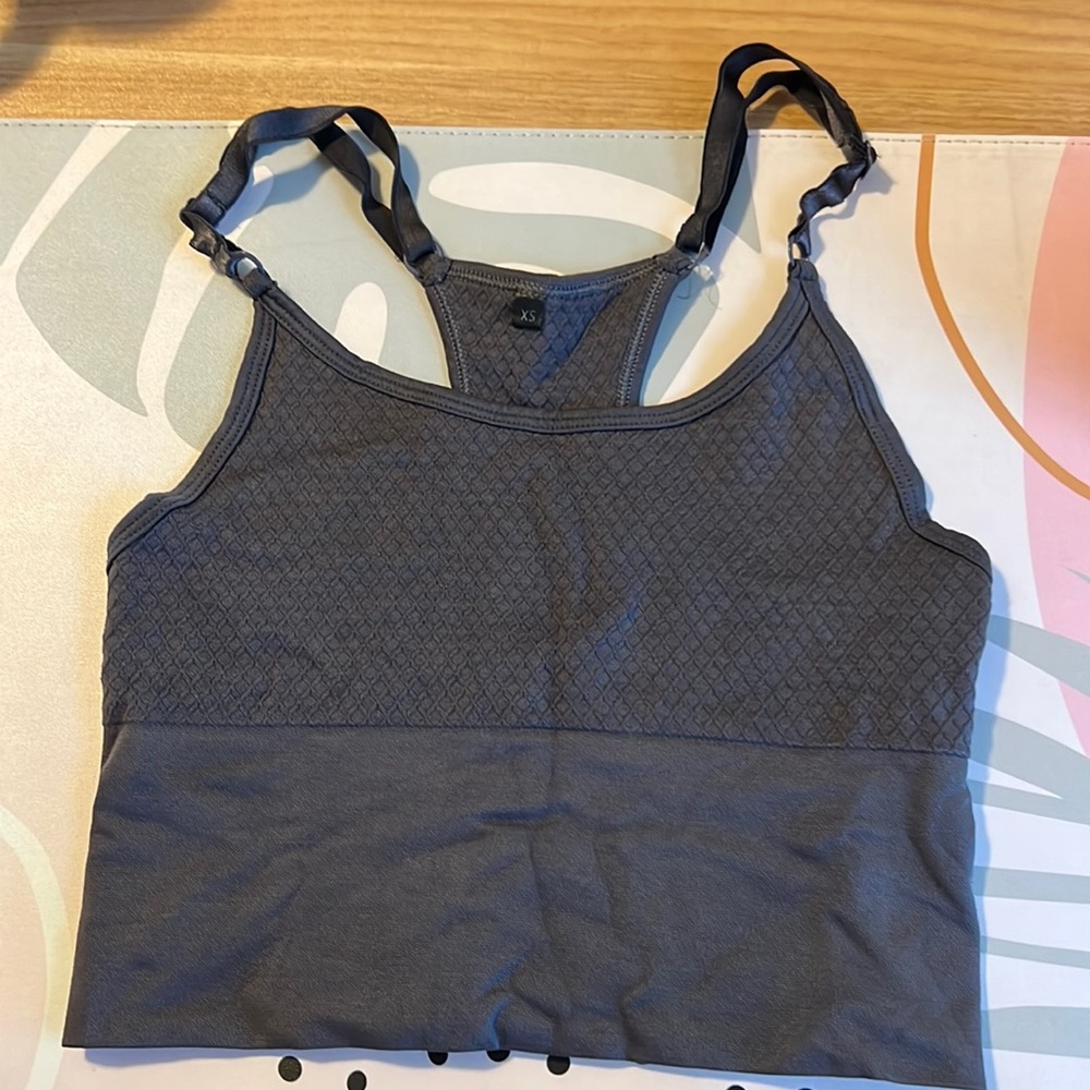 Balance Athletica / Vitality Enery Bra Top in Dark Grey, Size S, Used- Good